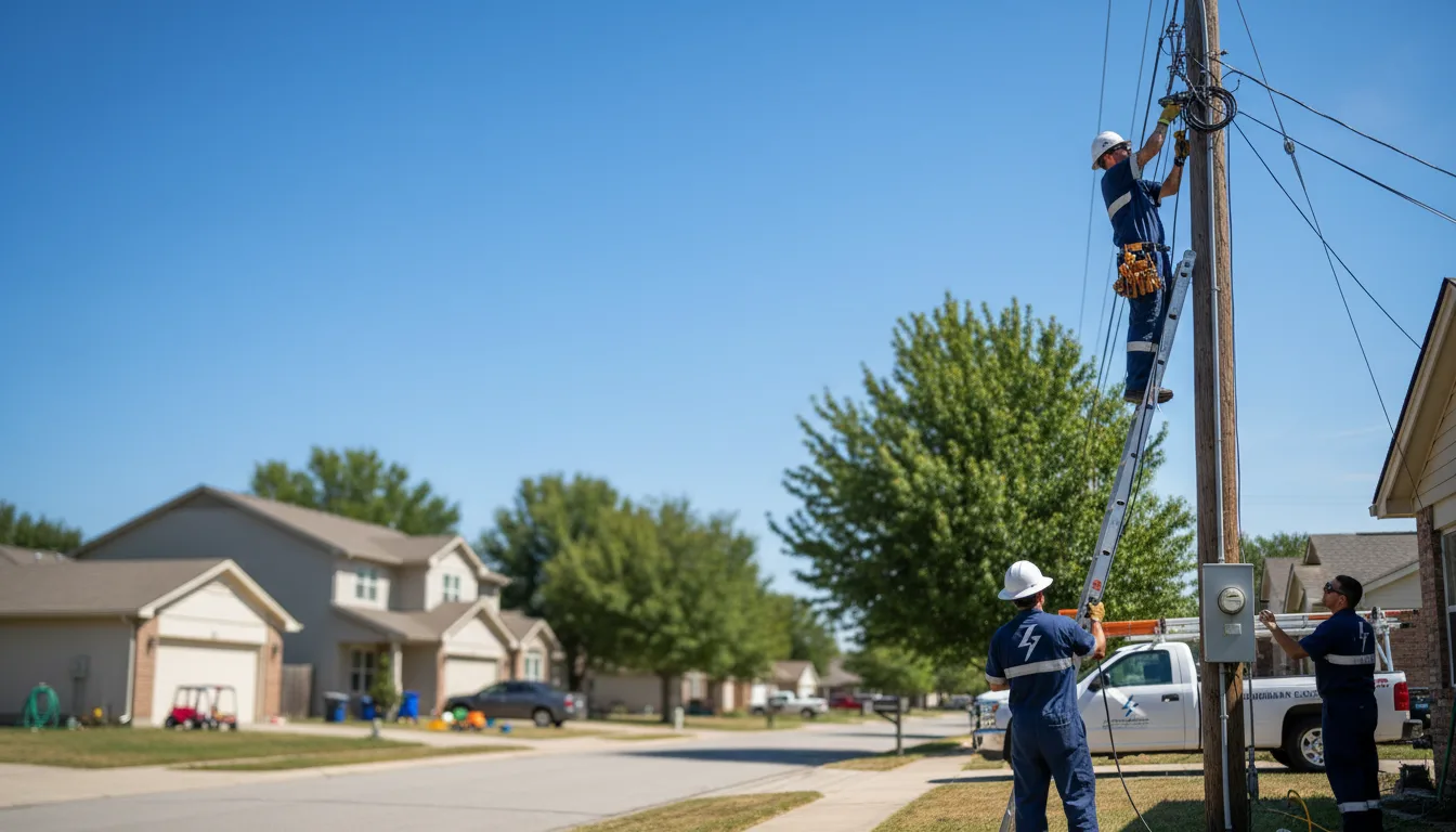 Residential electrician providing installation services in Geuda Springs, KS